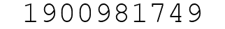Number 1900981749.