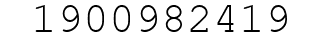 Number 1900982419.