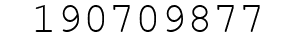 Number 190709877.