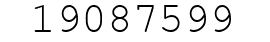 Number 19087599.