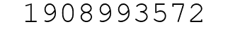 Number 1908993572.