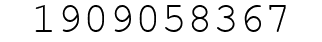 Number 1909058367.