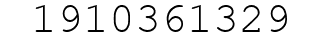 Number 1910361329.