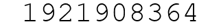 Number 1921908364.