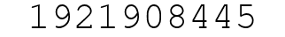 Number 1921908445.