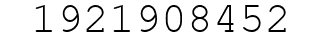 Number 1921908452.