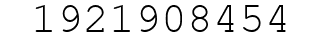 Number 1921908454.