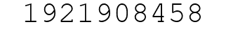 Number 1921908458.