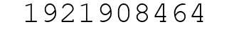 Number 1921908464.