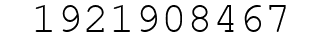 Number 1921908467.