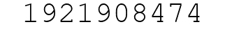 Number 1921908474.