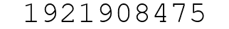 Number 1921908475.