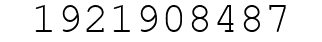 Number 1921908487.