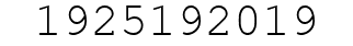 Number 1925192019.