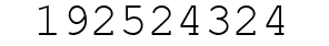 Number 192524324.