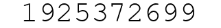 Number 1925372699.