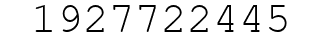 Number 1927722445.