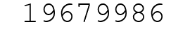Number 19679986.
