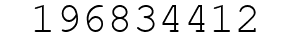 Number 196834412.