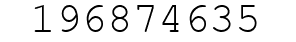 Number 196874635.
