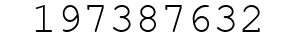 Number 197387632.