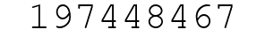 Number 197448467.