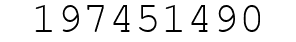Number 197451490.