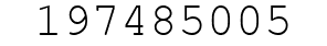 Number 197485005.