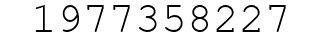Number 1977358227.