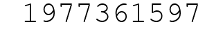 Number 1977361597.