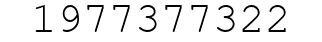 Number 1977377322.