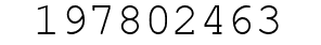 Number 197802463.