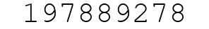 Number 197889278.