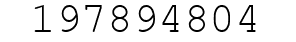 Number 197894804.