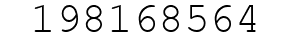 Number 198168564.