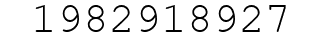 Number 1982918927.