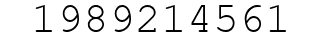 Number 1989214561.