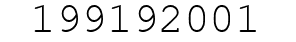 Number 199192001.