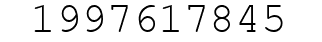 Number 1997617845.