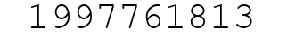 Number 1997761813.