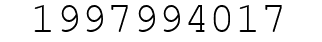 Number 1997994017.