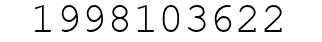 Number 1998103622.