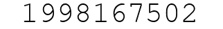 Number 1998167502.