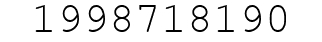 Number 1998718190.