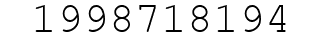 Number 1998718194.