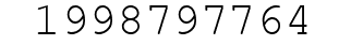 Number 1998797764.