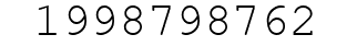Number 1998798762.