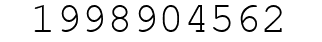 Number 1998904562.