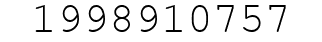 Number 1998910757.