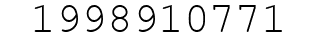 Number 1998910771.
